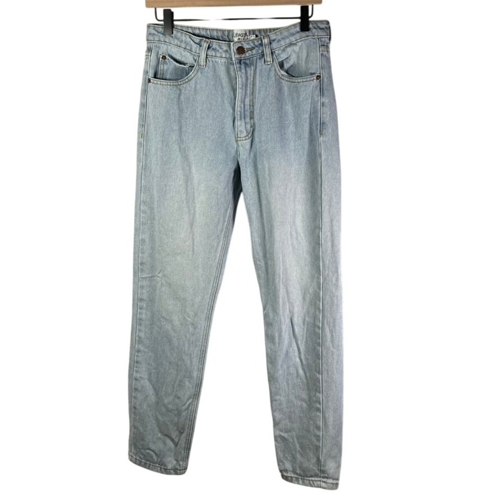 Princess Polly XX Light Wash High Rise Mom Jeans‎ Women's Size 6 Denim Pants